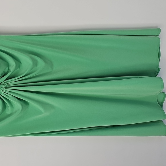 WHBM Lush Jade Rusched Front & Back Flowy Whimsy Flutter Dainty Dress Sz:Large - Picture 8 of 16